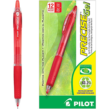 BOLIGRAFO PRECISE GEL RETRACTIL FINO ROJO