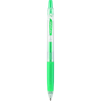 BOLIGRAFO RETRACTIL POP LOL Extra Fino (0.5 MM.) VERDE METALICO