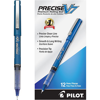 Bolígrafo Precise V7, color azul, punto fino (0.7 mm.)