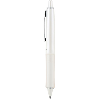 Bolígrafo Dr. Grip Pure White, color negro, acentos azul, punto mediano (1.0 mm.), estuche con 1 pieza, promocional