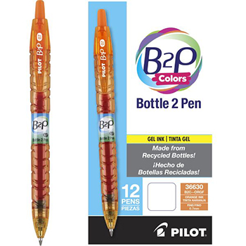 Roller Bottle to Pen Colors (B2P Colors), tinta gel color naranja, punto fino (0.7 mm.)