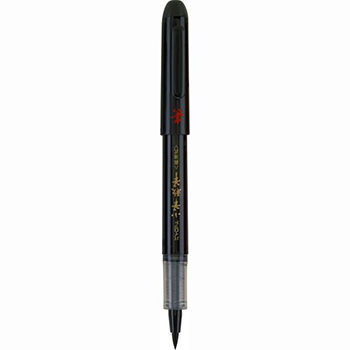 Rotulador Brush Pen, tinta líquida color negro, punta suave tipo pincel